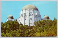 Griffith Observatory Telescopes Los Angeles Vintage Postcard 3-D Color