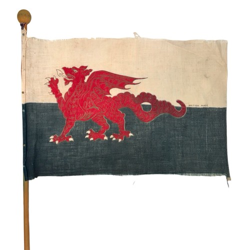 Vintage welsh dragon flag - dragon,