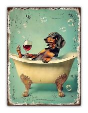 Dachshund Bath Wine Aluminium