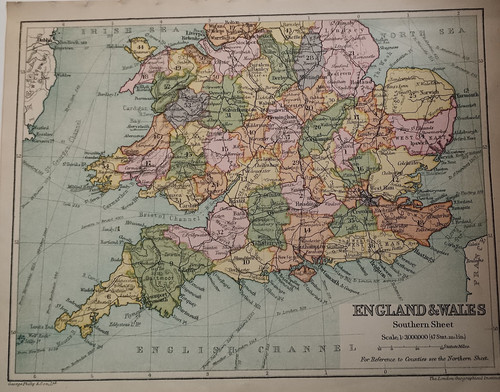 Original 1886 antique map - original,