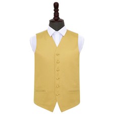 Mens Waistcoat Satin Plain
