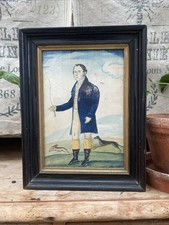 Antique Folk Art Portrait