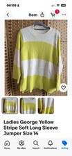 Ladies George Yellow Stripe