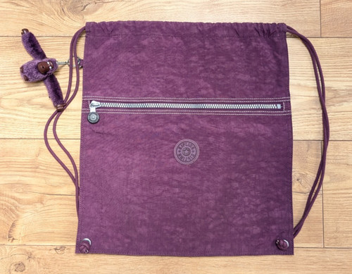 Kipling purple drawstring - kipling,