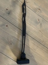 Vintage Tall Thin Black Hard Wood Handcrafted African Man Carved Figure Rare 