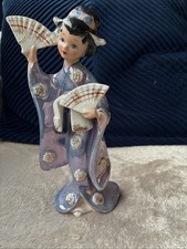 Vintage Geisha Statuette With
