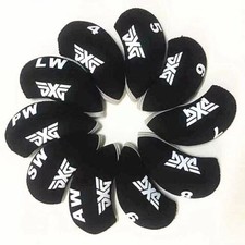 Black PXG Neoprene Golf Iron Covers Headcover 10Pcs Quality UK Stock