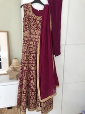 Anarkali Gown Lengha Magenta