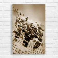 Vibrant LEGO Superheroes Sepia
