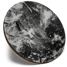 Round single coaster bw - ,
