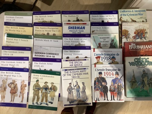Osprey books and other uniform - osprey,
