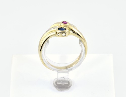 Sapphire ruby ring - ruby, 14k