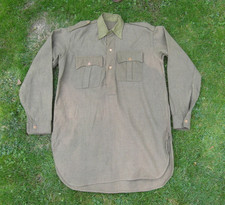 Original WW2 Indian Made British Army Angola Wool Shirt Burma Jungle Chindits