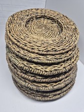 Vintage Round Rattan Wicker