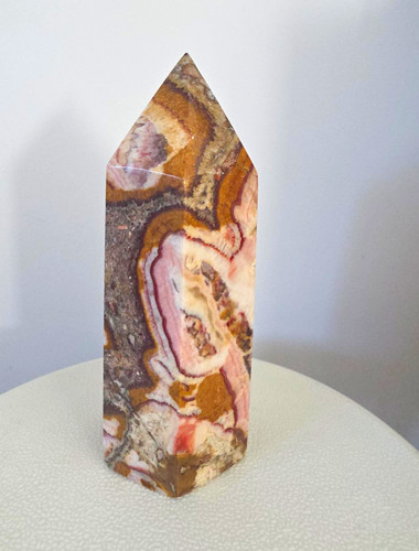 Large red banded - stone, crystal