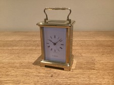 H Samuel - Eight Day Brass Carriage Clock - Very Clean Condition & Fully Working