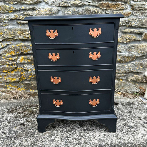 Black wooden drawer - 4,