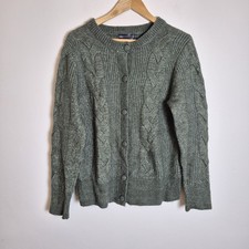 M&S 16 Olive Green Wool Blend