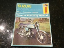 SUZUKI A50P 1975 to 1977,A50 1974 & AS50 1969 On SERVICE REPAIR MANUAL BY HAYNES