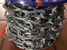 Strong 6mm x 33mm  20 m Length HEAVY DUTY Zinc Plated Welded Chain Security Lock