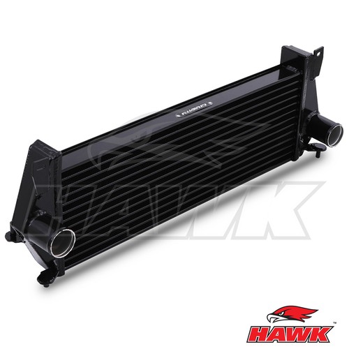 Black front mount intercooler - black,