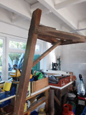 Large wide VINTAGE WORKSHOP WOODEN WOOD SAW HORSE