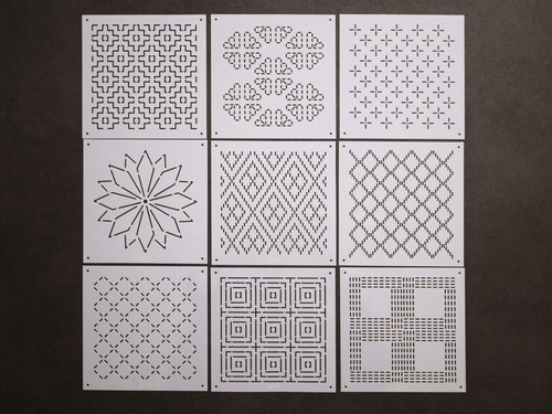 Sashiko stencils - (small, size)