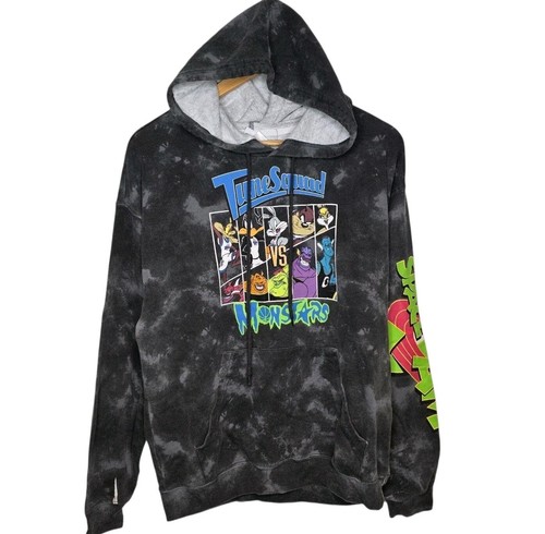 Space jam hoodie mens - m, black