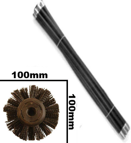 100mm brush chimney - 100mm,