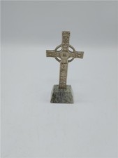 St John's Celtic Cross on Green Iona Marble Base