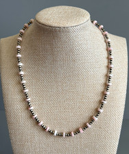 Navajo-Strung Sterling Silver