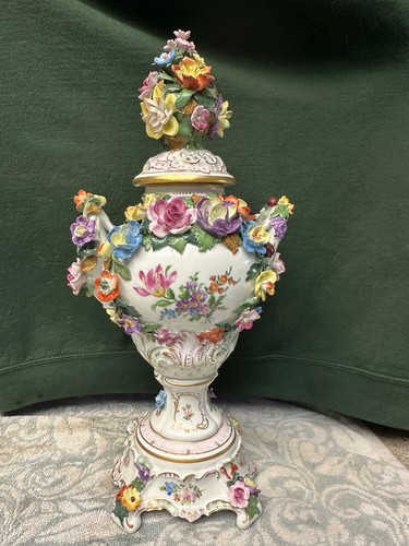 Dresden porcelain urn - urn, vase