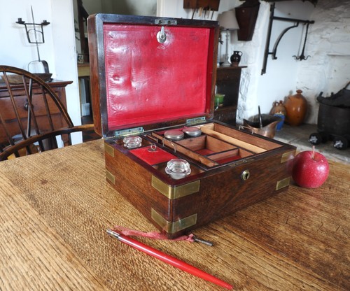 Fabulous antique brass bound - a,