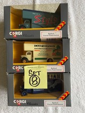 Corgi Toys Collectable Bundle of  3 Bedford Pantechnicon Lorries New Old Stock
