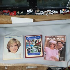 3x VINTAGE PRINCESS DIANA MEMORABILIA! HARDBACK BOOKS