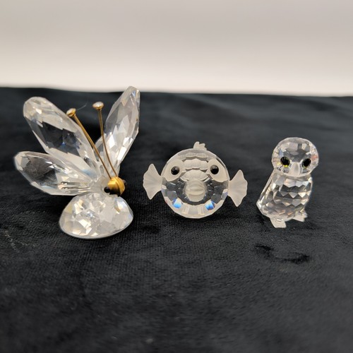 Swarovski crystal figurines - crystal, x3