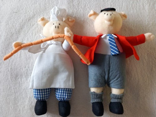 Pair handmade felt - of,