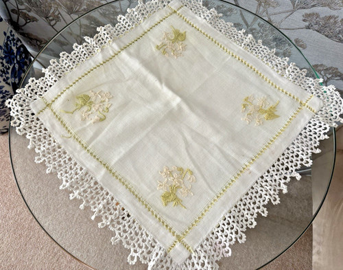Vintage cream woven cotton - vintage,