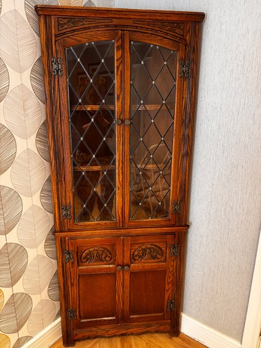 Old charm glass display - old,