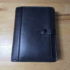 Very Rare! Filofax Durham Zip Pocket Deluxe Leather 6-Ring Organiser - VGC!