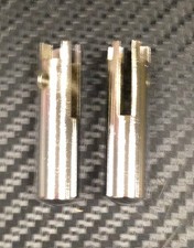 BONNET BUTTON - CHROME (PAIR)