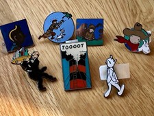 Tintin Hergé pins/ badges by CORNER - SUNDANCER - FRANCE - Milou Snowy Tintin