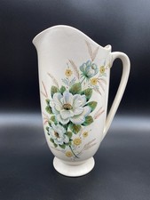 Royal Norfolk Large Floral Pattern Jug Pitcher Vintage Hand Painted