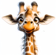 WHIMSICAL GIRAFFE (3) CROSS