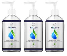 In2Lube Vegan Friendly Organic Water Based Personal Lube Vaginal Anal 3x250ml