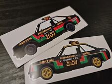 Barry Lee sticker set of 2 National hot rod Ford Escort mk2 RS2000 champion