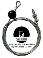 Marcy Vertex III nylon coated multi gym cables - 4 cable options available