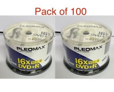 100 x Samsung Pleomax DVD+R 16x 4.7 gb 120min recordable dvd disc