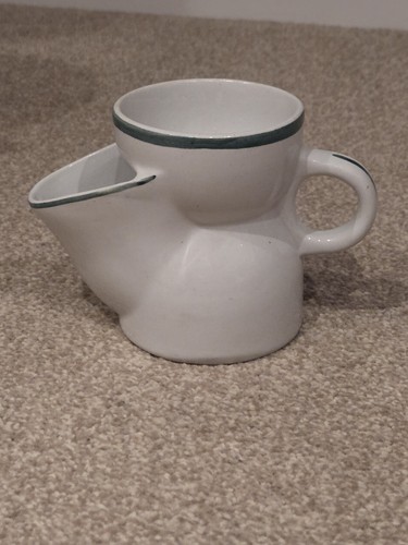 Shaving jug with green - with,