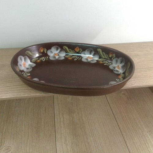 Oval terracotta serving oven - serving,